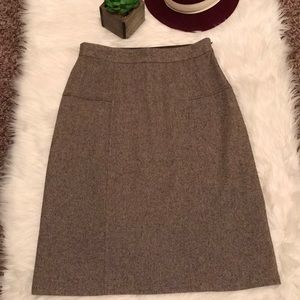 GAP MIDI SKIRT Size 6 BROWN AND LIGHT BROWN